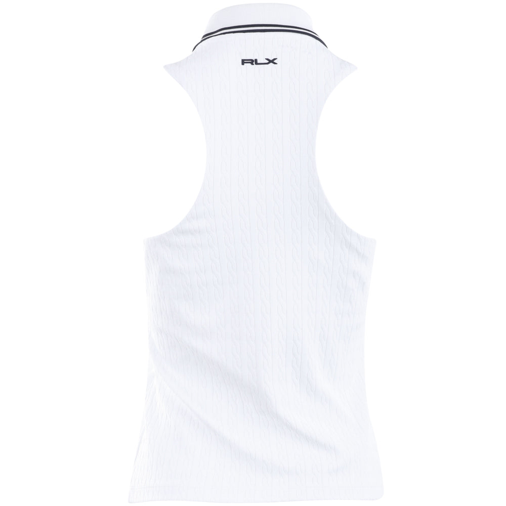 Women's Active Cable Sleeveless 1/4 Zip Polo