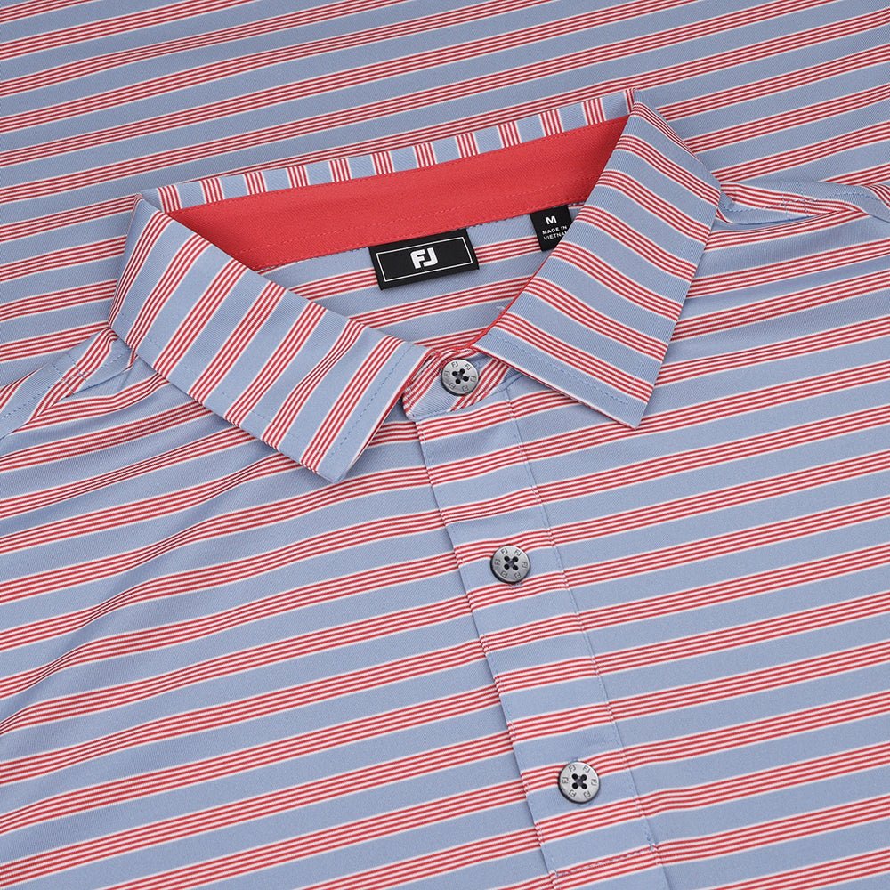 Pinstripe Cluster Stripe Lisle Polo