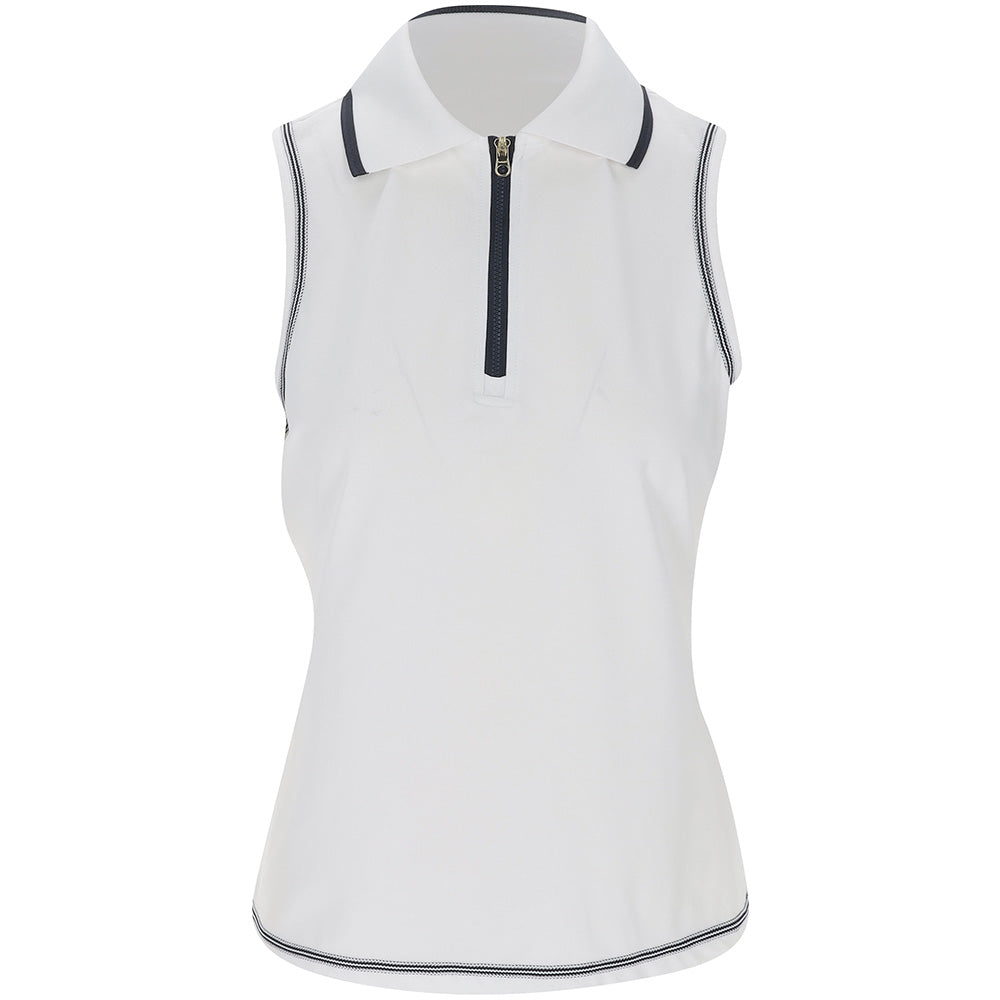 Women's Cammie Performance Sleeveless 1/4 Zip Polo