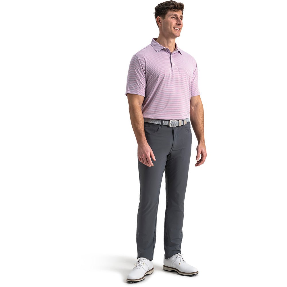 Heather Feeder Stripe Polo