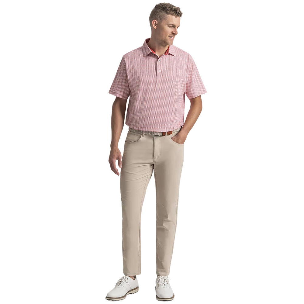 Scallop Geo Pique Polo