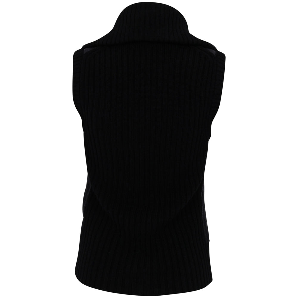 Women's Hybrid Quilted-Panel Wool Vest