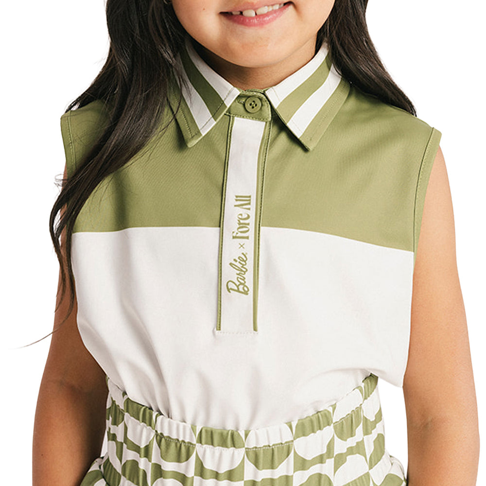 Fore All x Barbie™ Girls' Moore Sleeveless Polo