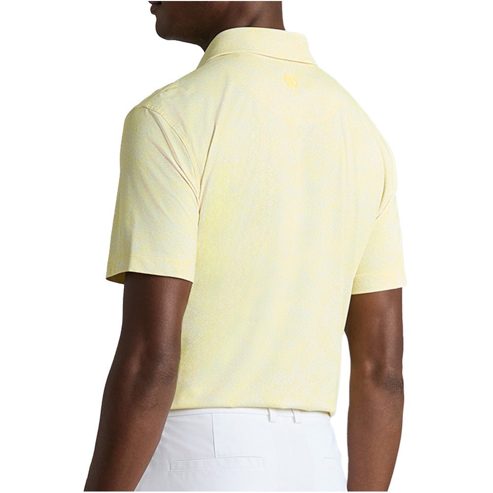 Hydrangea Print Tech Jersey Polo
