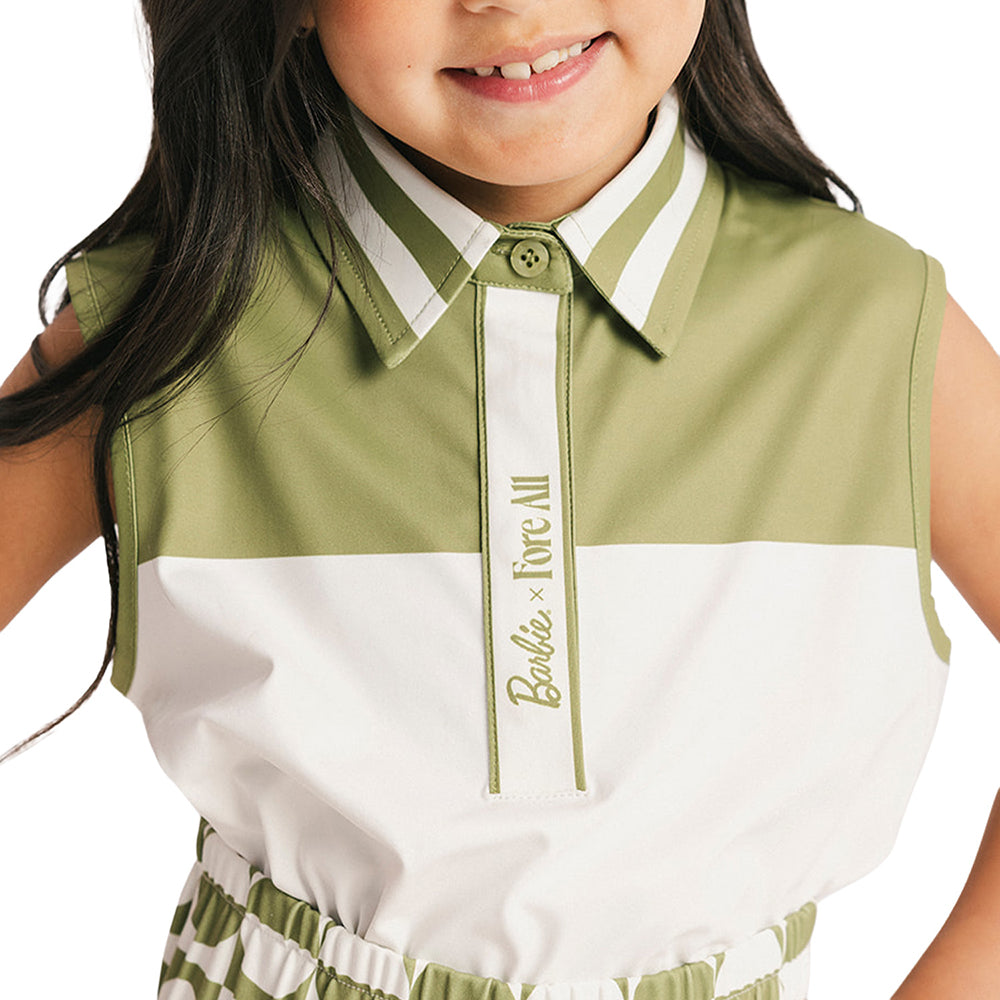 Fore All x Barbie™ Girls' Moore Sleeveless Polo