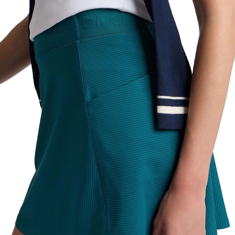 Women's 2-Tone Rib Knockout A-Line Skort