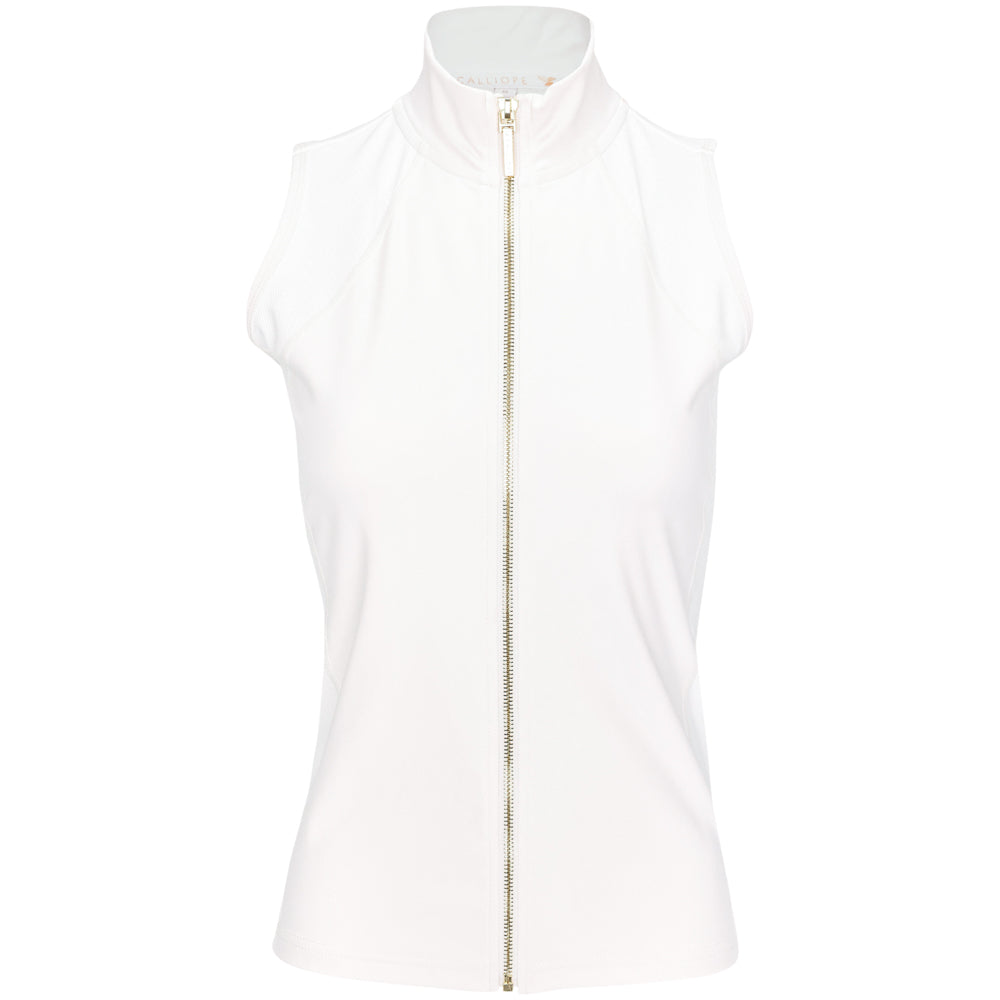 Women's Nym Full Zip Sleeveless Polo