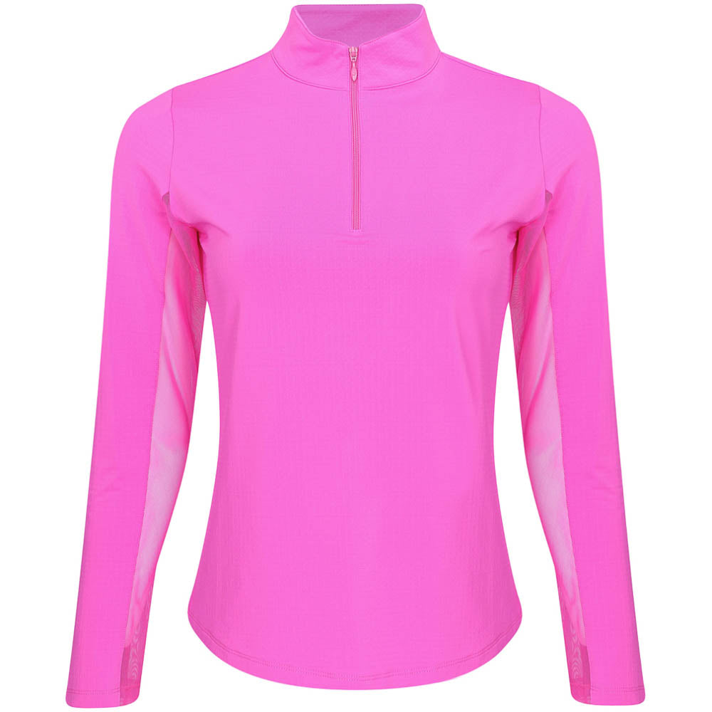 Women's Long Sleeve Mock Neck Top - Solid