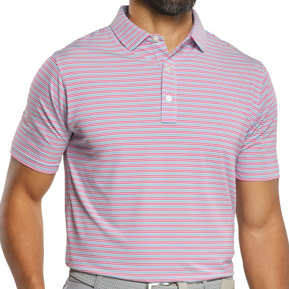 Multi-Stripe Lisle Polo