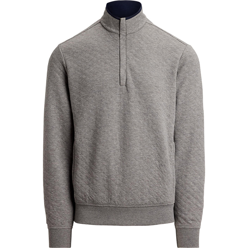Quilted Double Knit 1/4 Zip Pullover