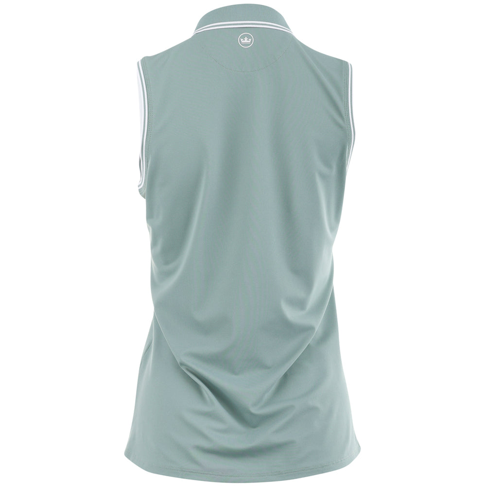 Women's Canterbury Tipped Sport Mesh Sleeveless Polo
