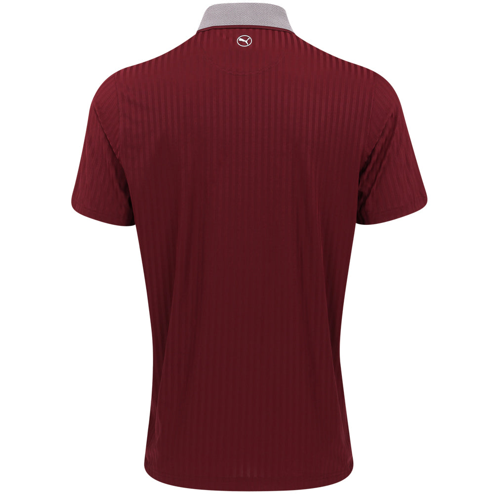 MATTR Stripe Jacquard Polo