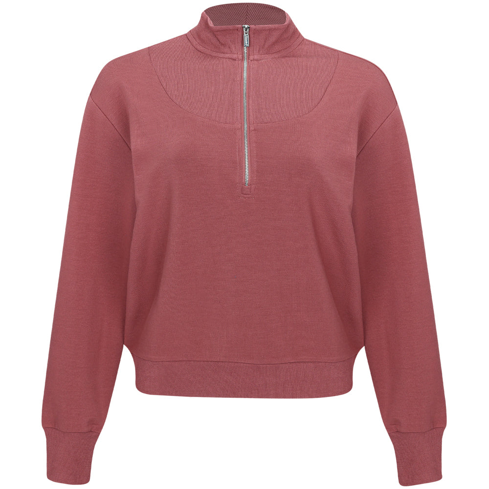 Women's Naomi Rib Knit 1/4 Zip Sweatshirt