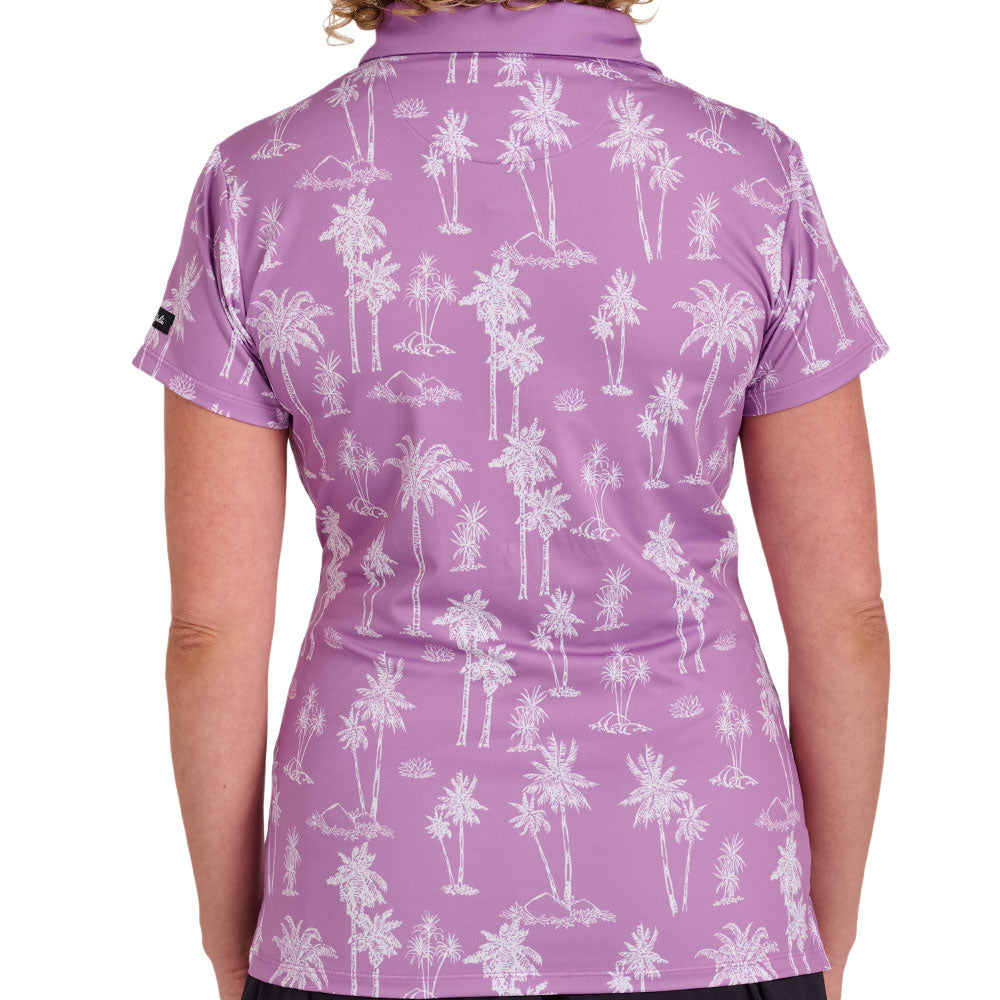 Women's Purple Thermal Polo