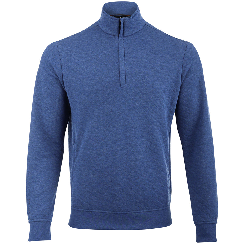 Quilted Double Knit 1/2 Zip Pullover