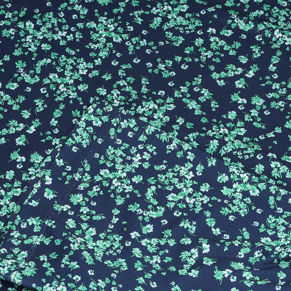 Stamped Floral Tech Jersey Polo