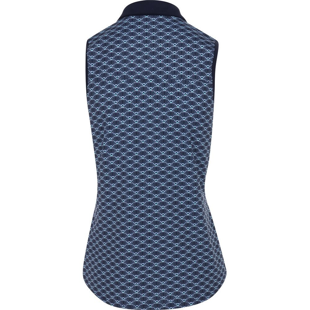 Women's CLOUDSPUN Scallop Sleeveless Polo - Fairway Styles