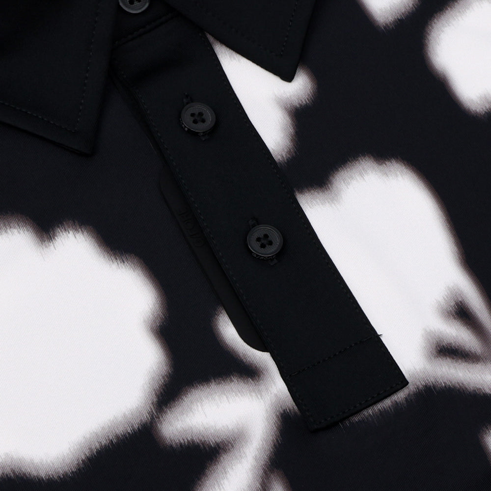 Blur Floral Tech Jersey Polo