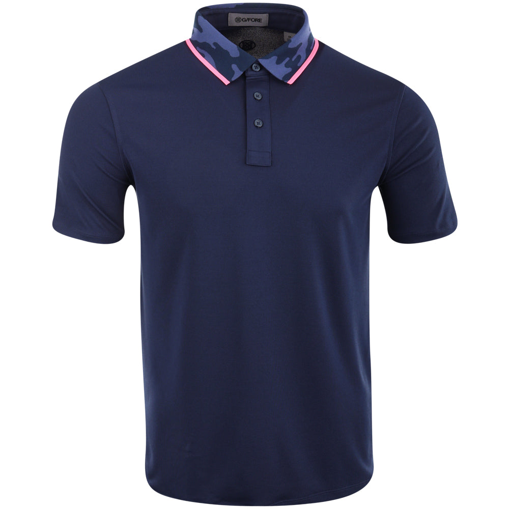 Camo Collar Performance Pique Polo