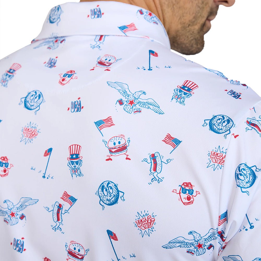 Core Performance Polo - USA All Day Let's Play