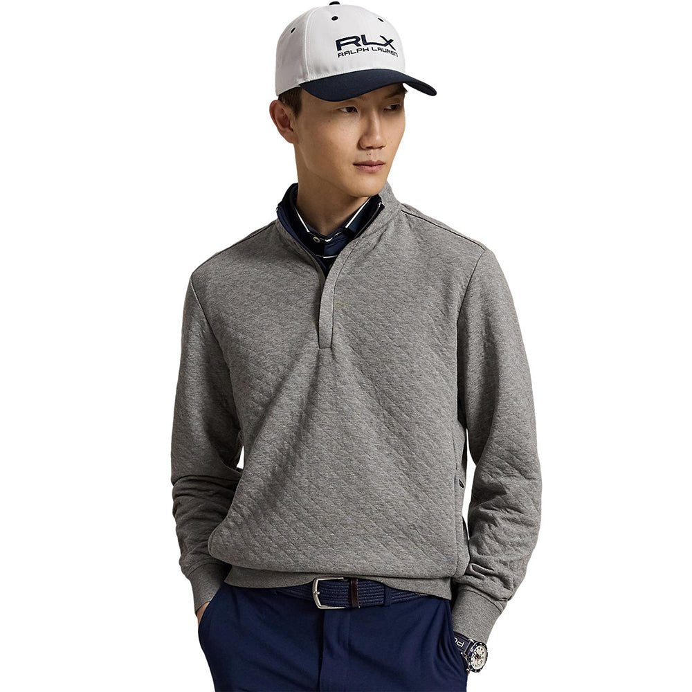 Quilted Double Knit 1/4 Zip Pullover