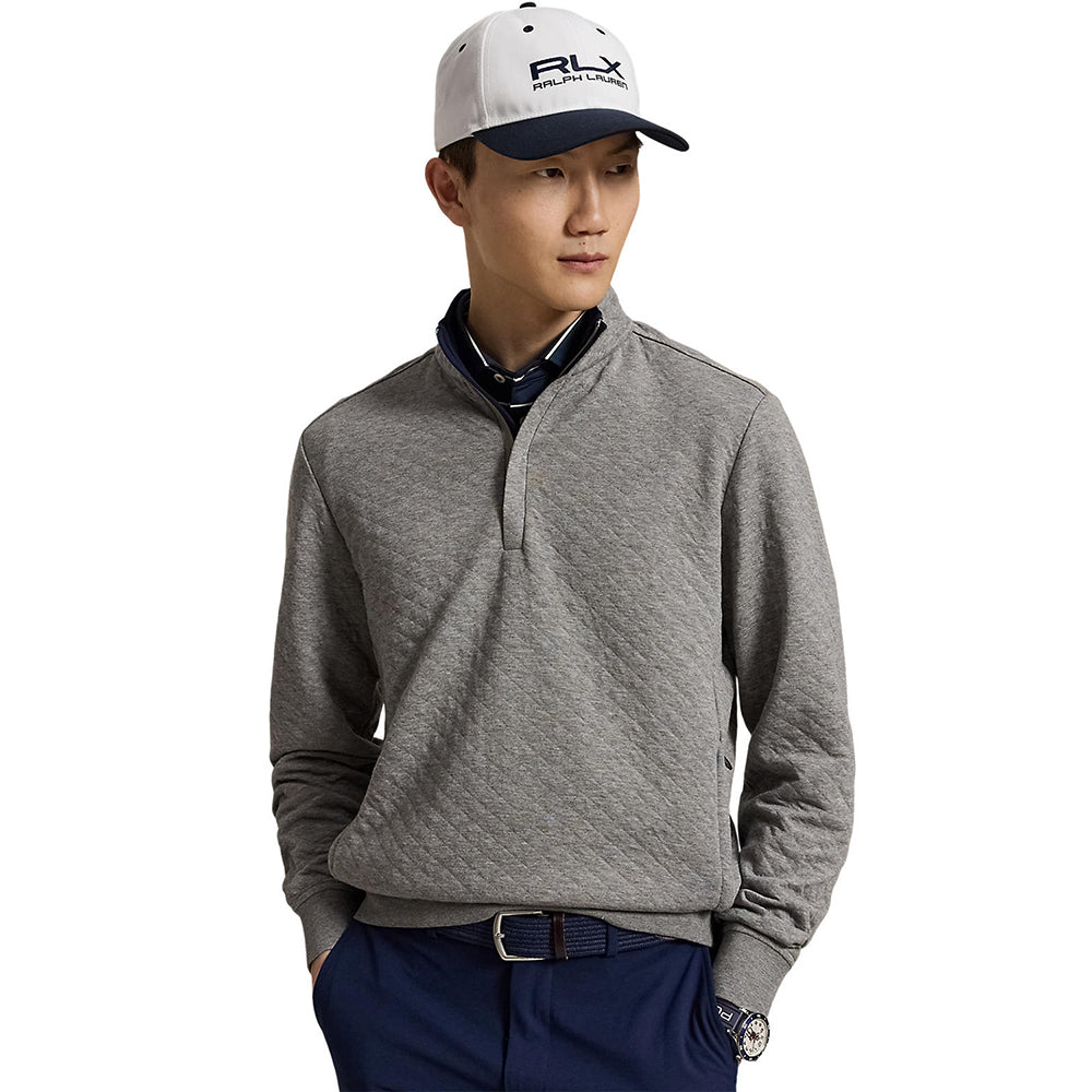 Quilted Double Knit 1/4 Zip Pullover