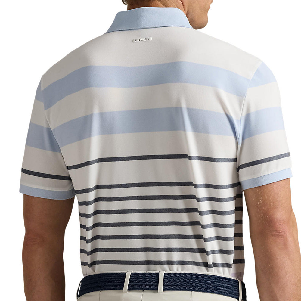 Performance Pique Tailored Fit Striped Polo