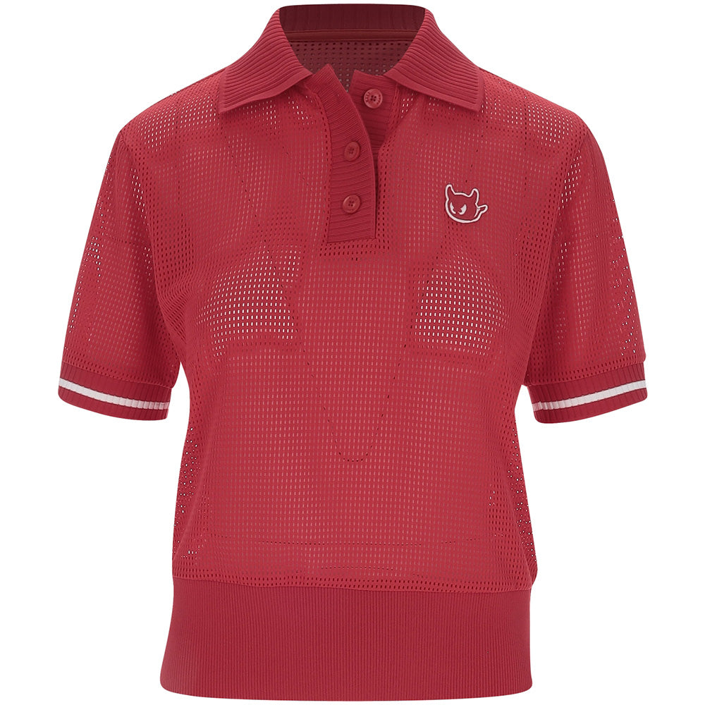 Women's Mesh Jersey Polo