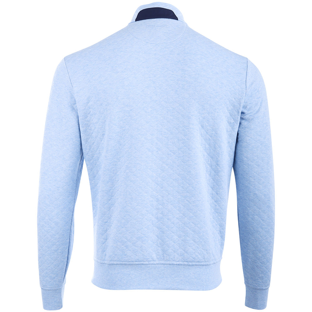 Quilted Double Knit 1/2 Zip Pullover