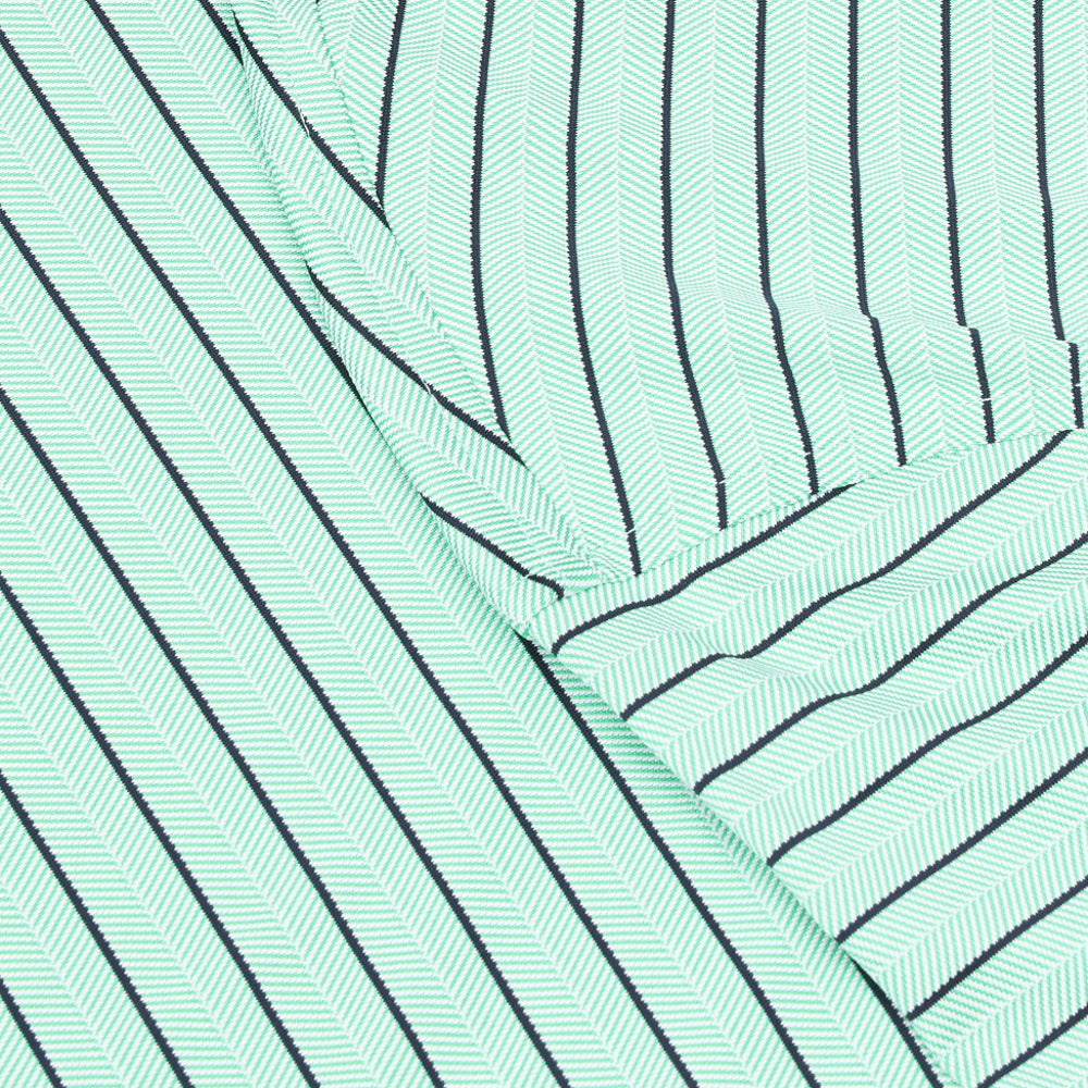 Herringbone Stripe Tech Jersey Polo