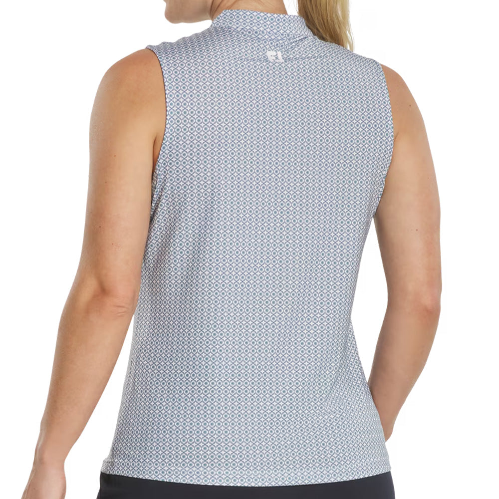 Women's Sleeveless 1/4 Zip Mock Neck Shirt