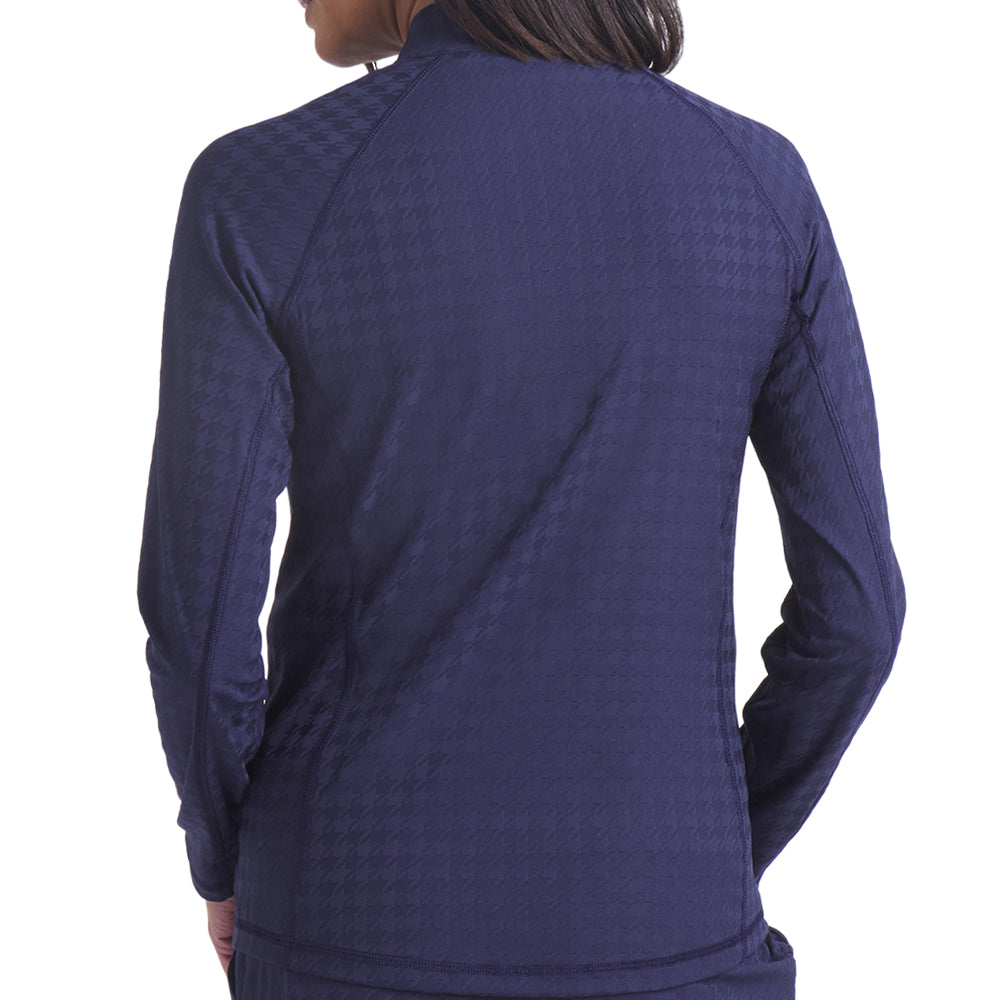 Women's Houndstooth 1/4 Zip Pullover