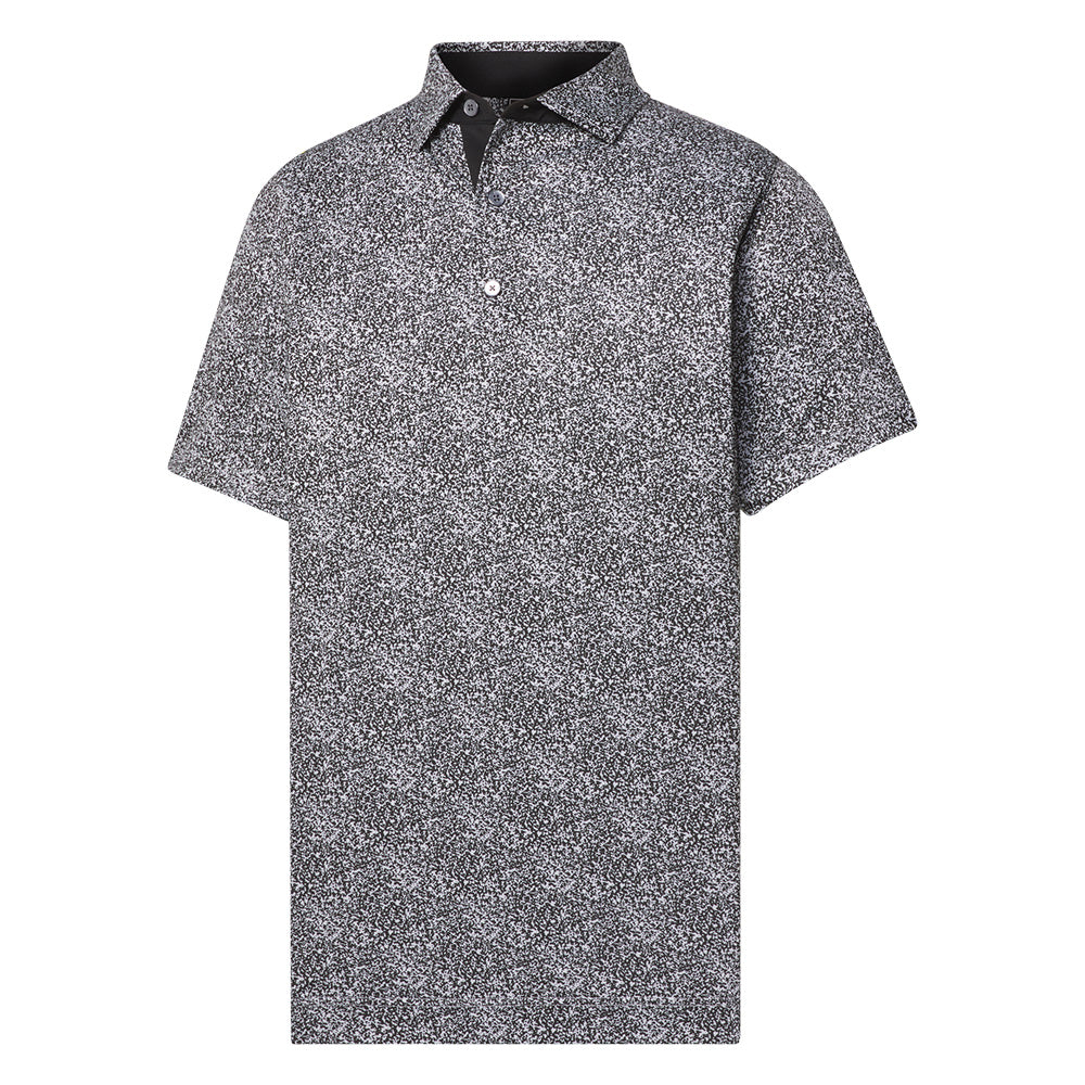 Speckle Print Lisle Polo