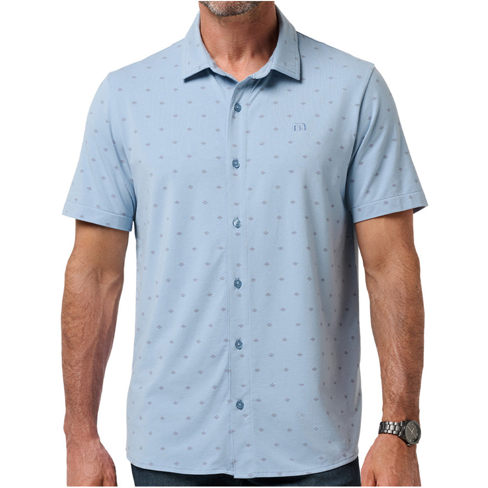 Comfortknit Geo Button-Up Shirt
