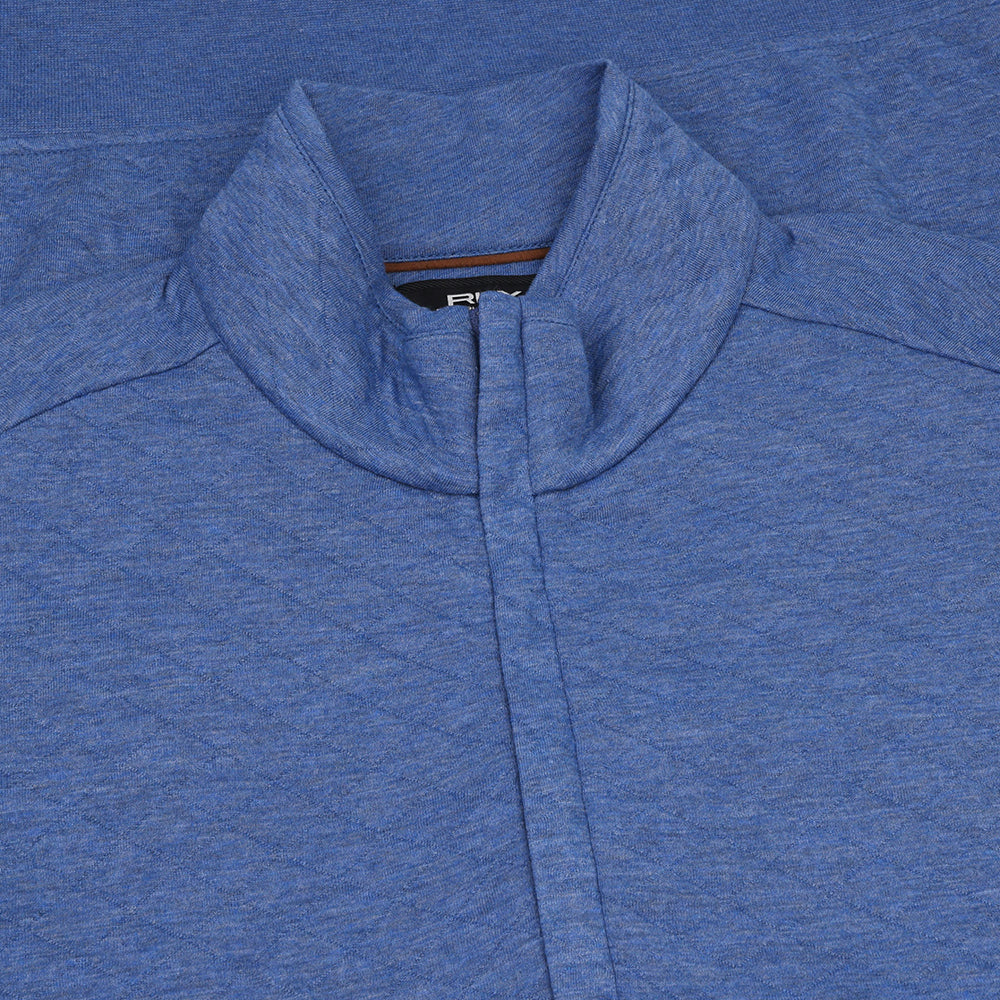 Quilted Double Knit 1/2 Zip Pullover