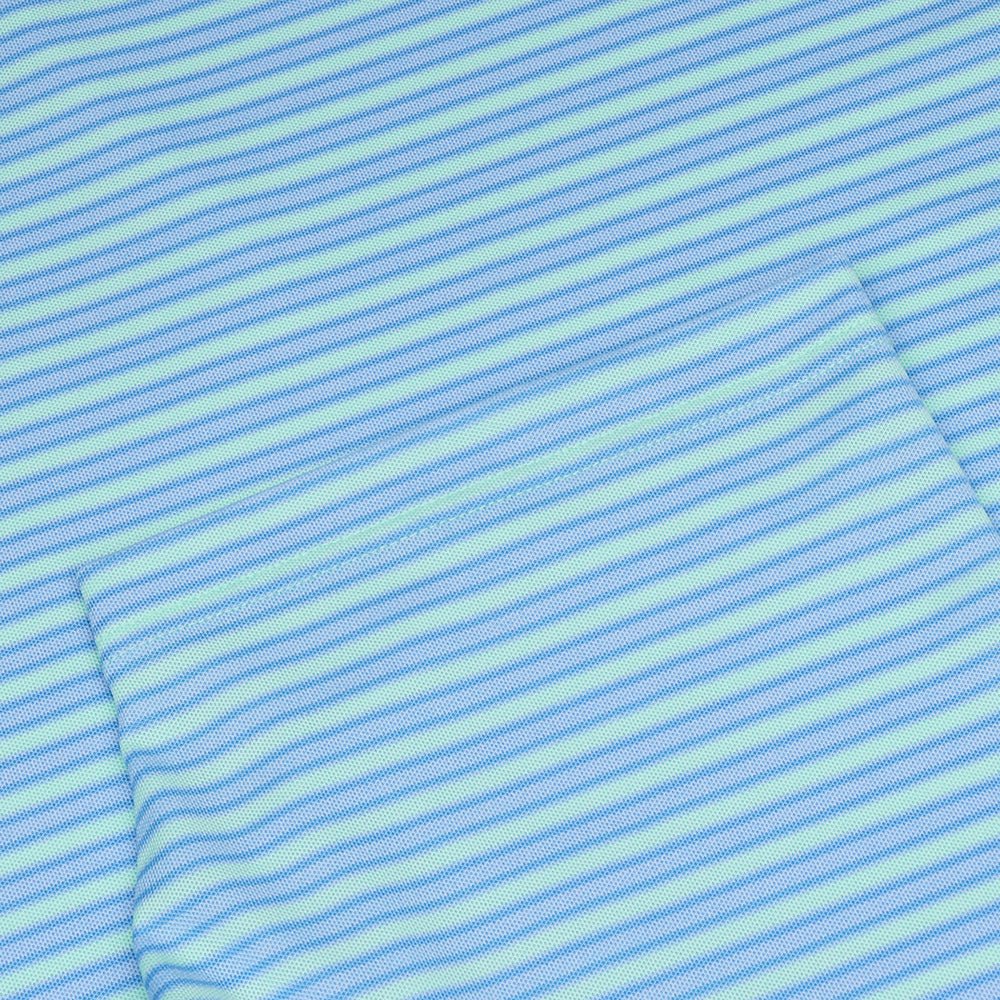 Heather Stripe Pique Polo