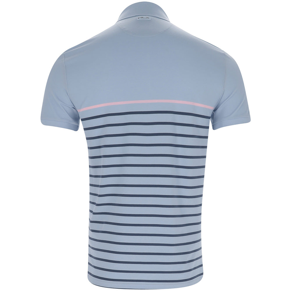 Performance Pique Tailored Fit Striped Polo