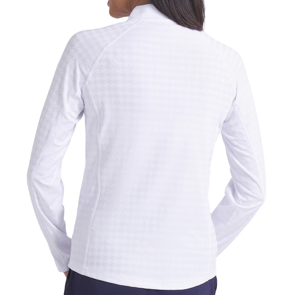 Women's Houndstooth 1/4 Zip Pullover