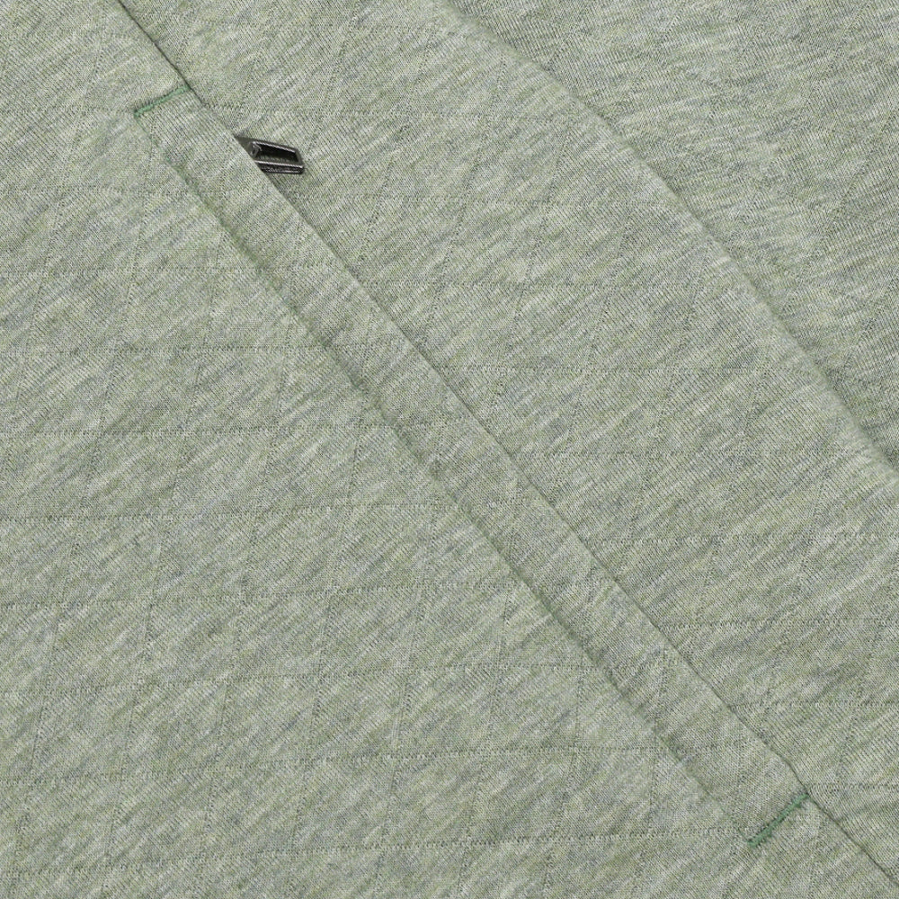 Women's Quilted Double-Knit 1/2 Zip Mock Neck Sweatshirt