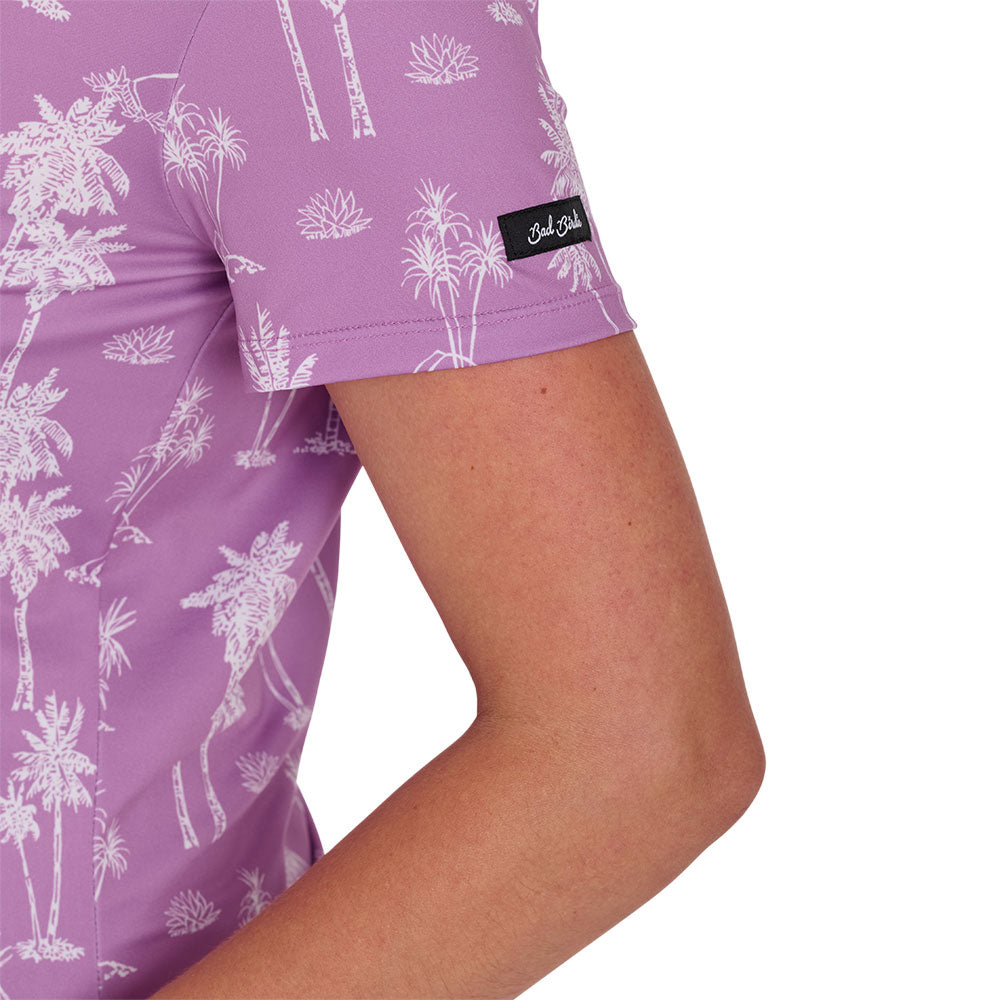 Women's Purple Thermal Polo