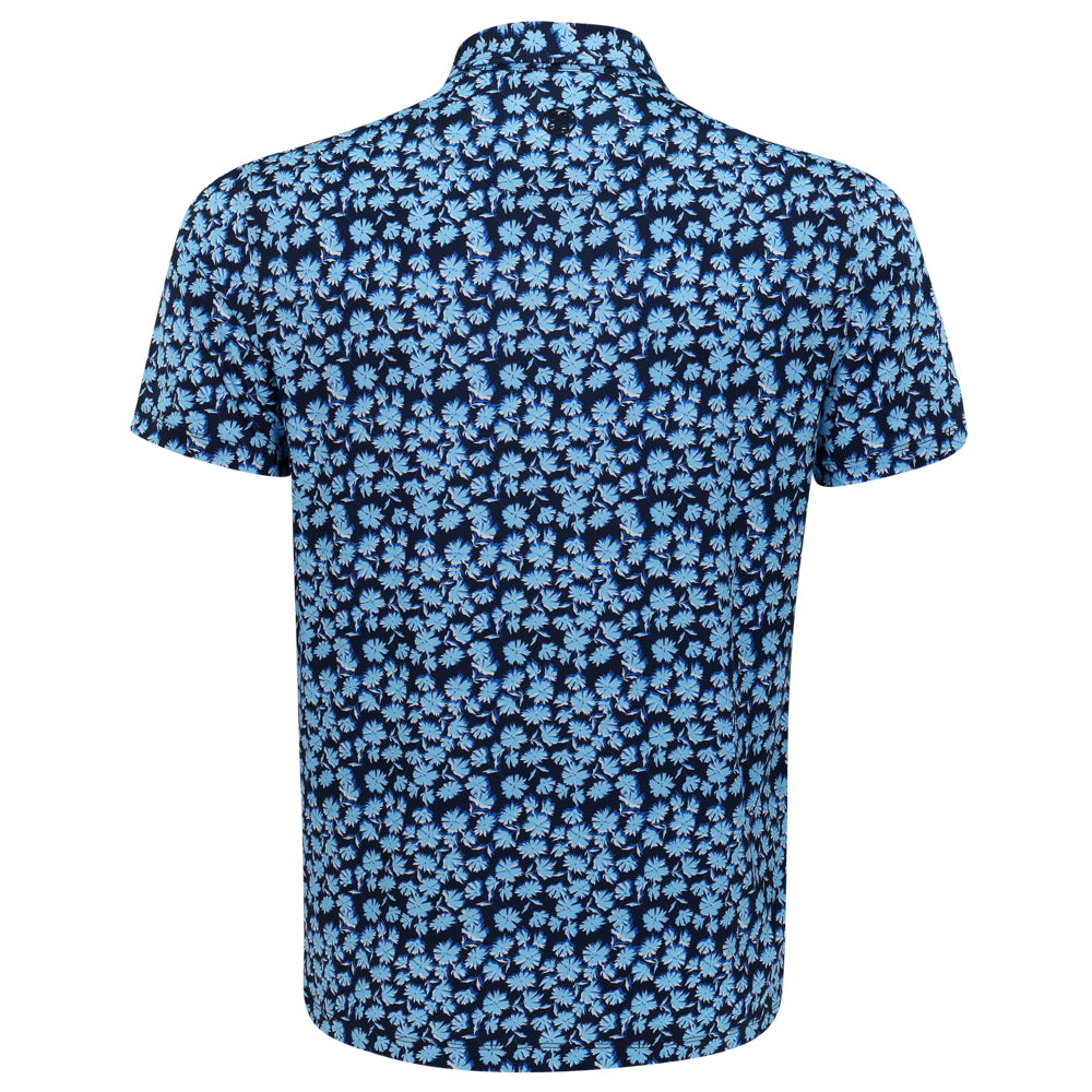 Optic Floral Tech Stretch Jersey Polo