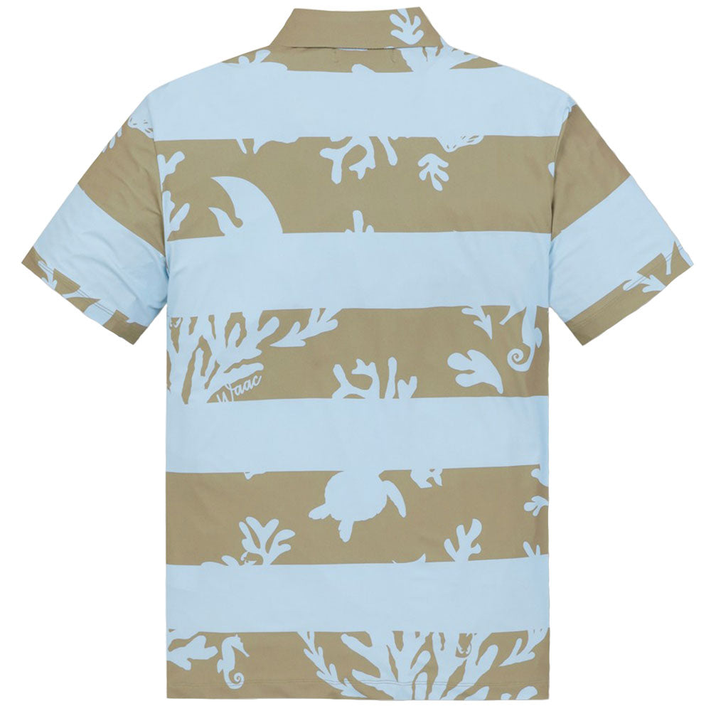 Athletic Fit Ocean Block Polo Shirt