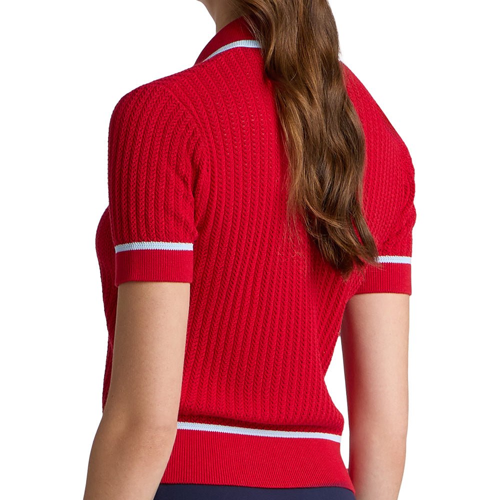 Women's Summer Friday Textured Knit Polo