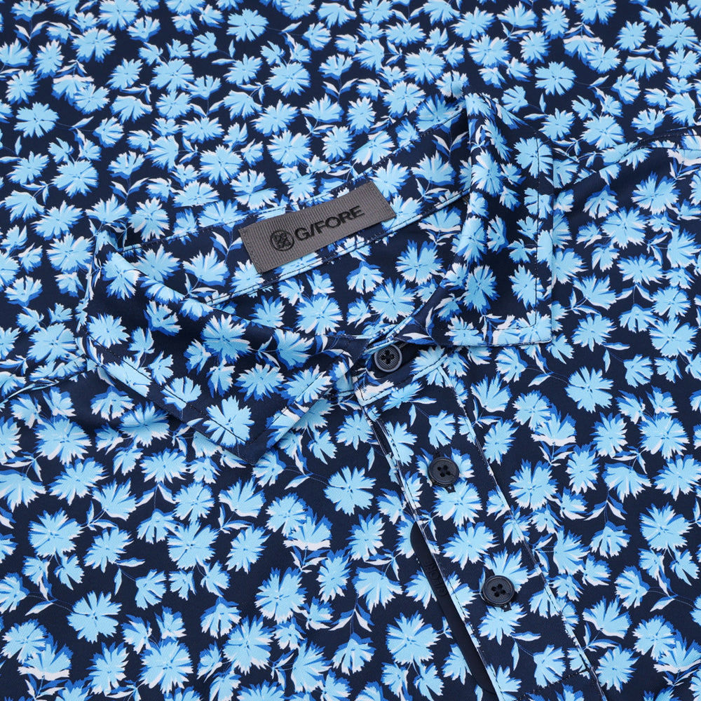 Optic Floral Tech Stretch Jersey Polo