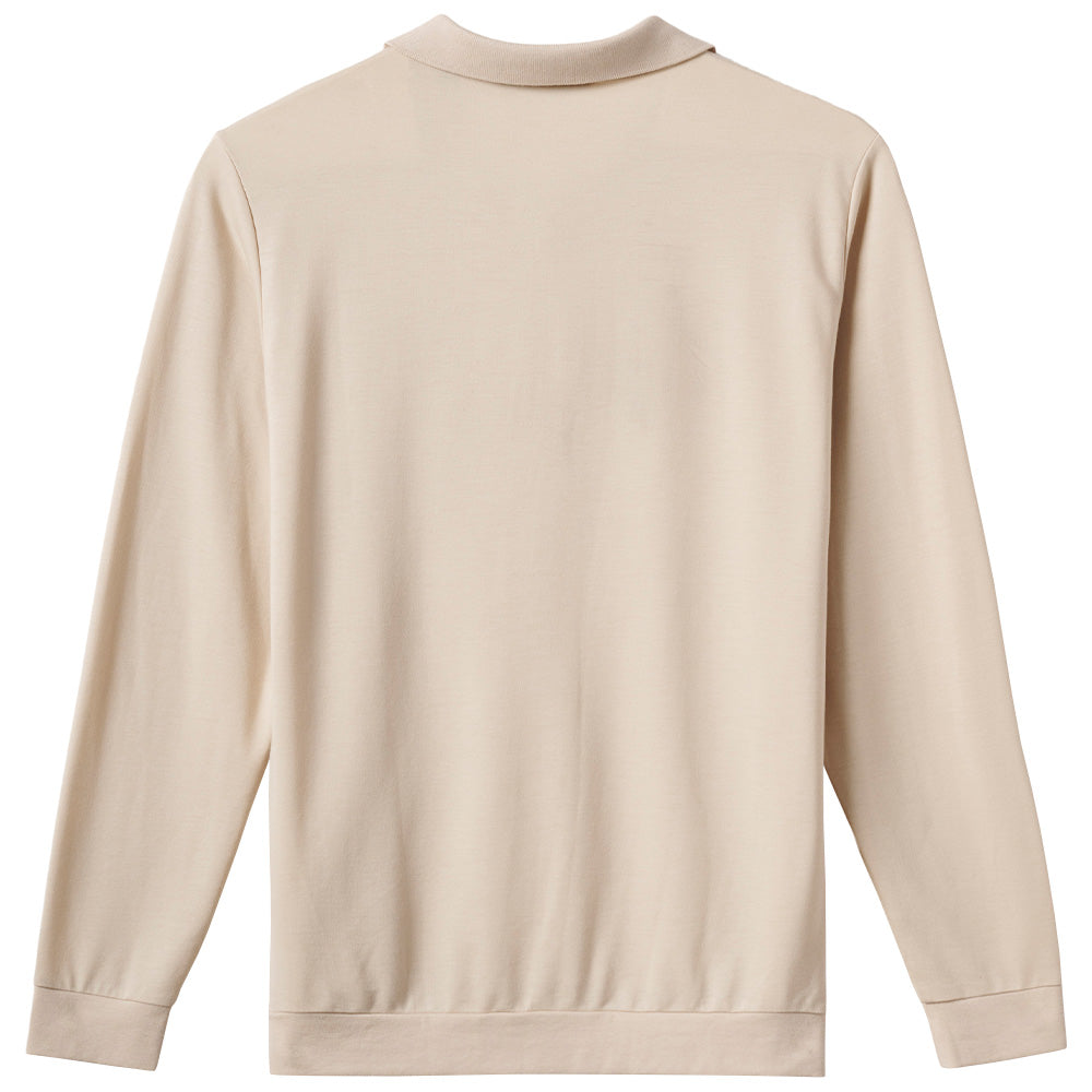 December First Long Sleeve Polo