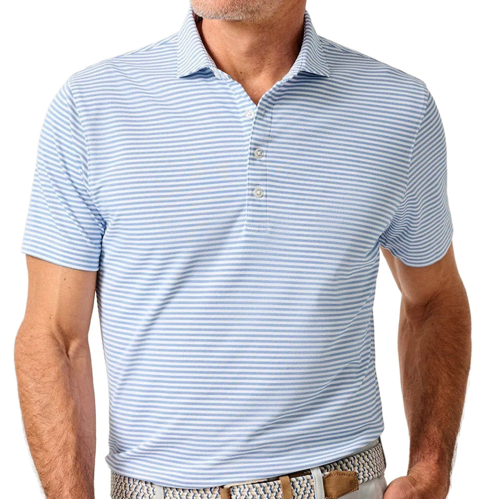 Performance Mesh Polo - Stetson Stripe