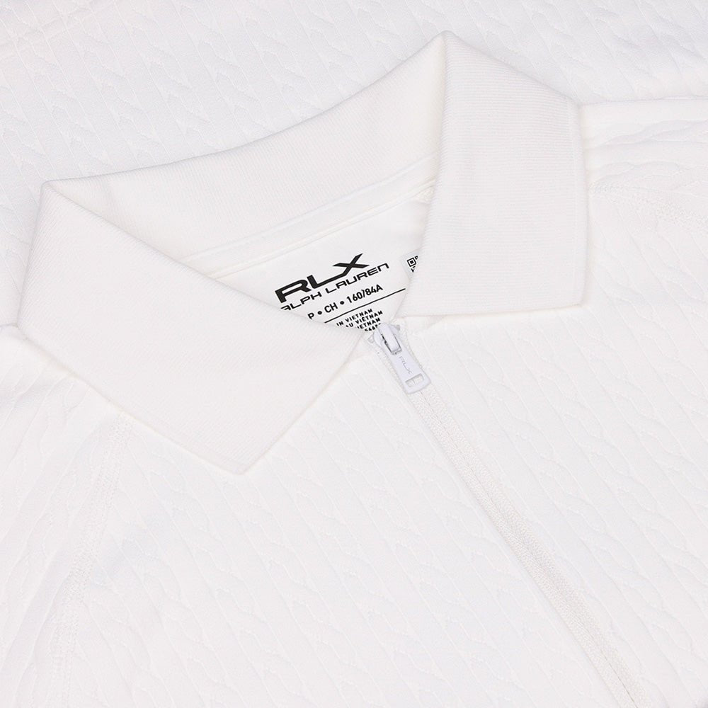 Women's Cable Long Sleeve 1/4 Zip Polo