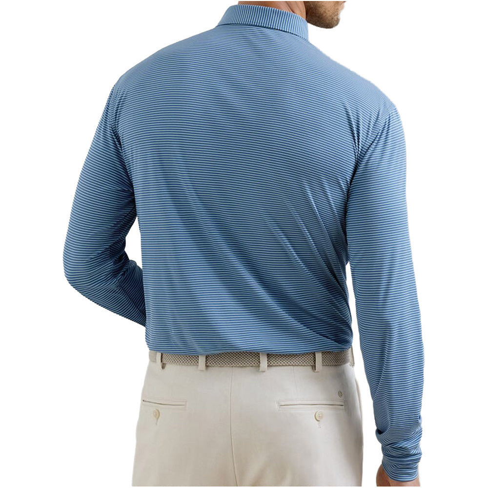 Featherweight Stripe Long Sleeve Polo