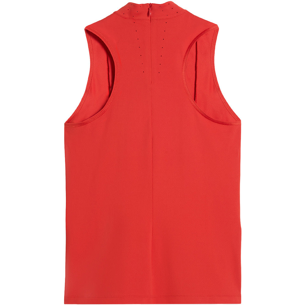 Women's Nylon Sport Sleeveless Mock Neck Top