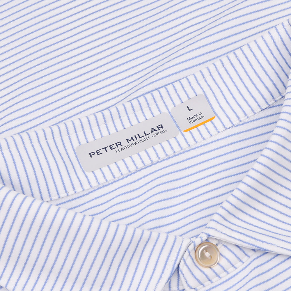 Featherweight Stripe Long Sleeve Polo